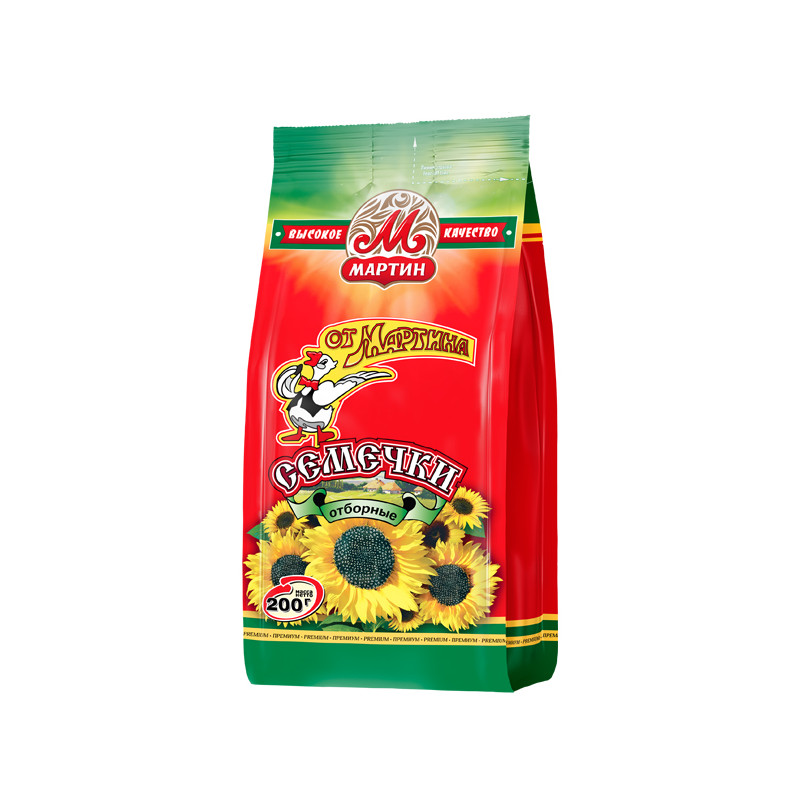 Geröstete Sonnenblumenkerne mit Schale - Ot Martina, 200 g - A&amp;D Food GmbH